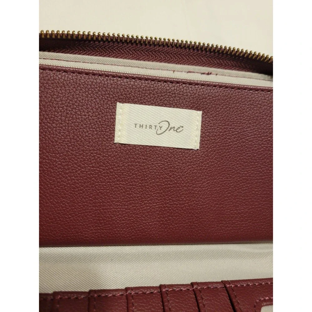 Thirty One Women's Wallet All About the Benjamins In Deep  Merlot